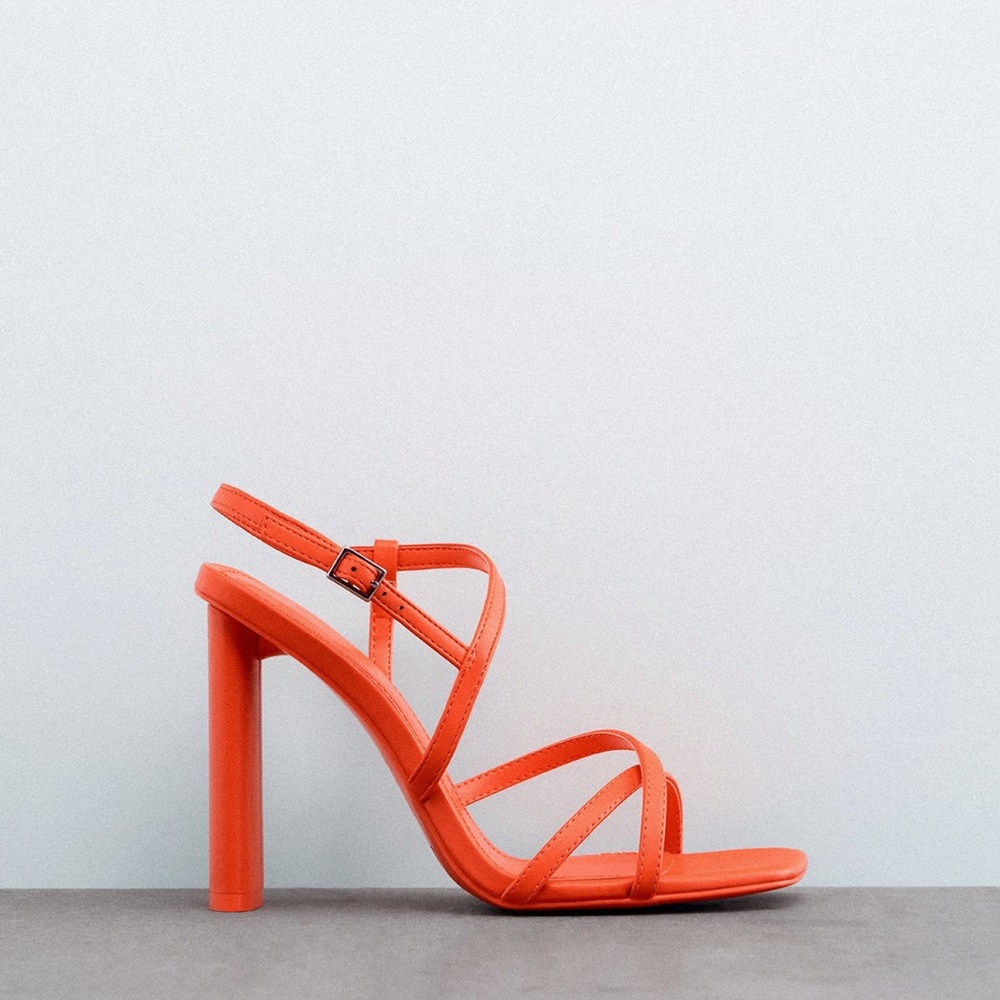 Zara - Size 9 / 40 - high heeled strappy sandals